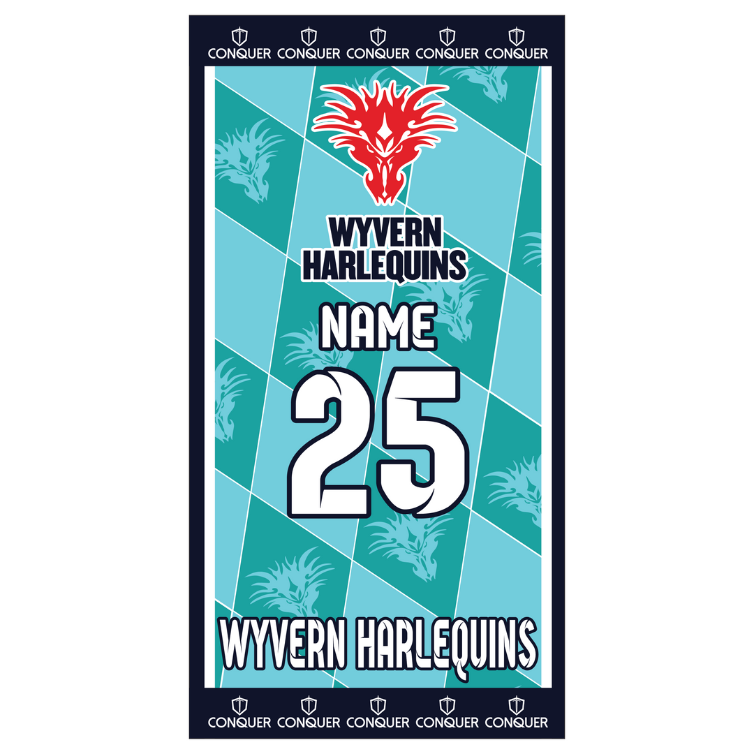 Wyvern Harlequins Beach Towel