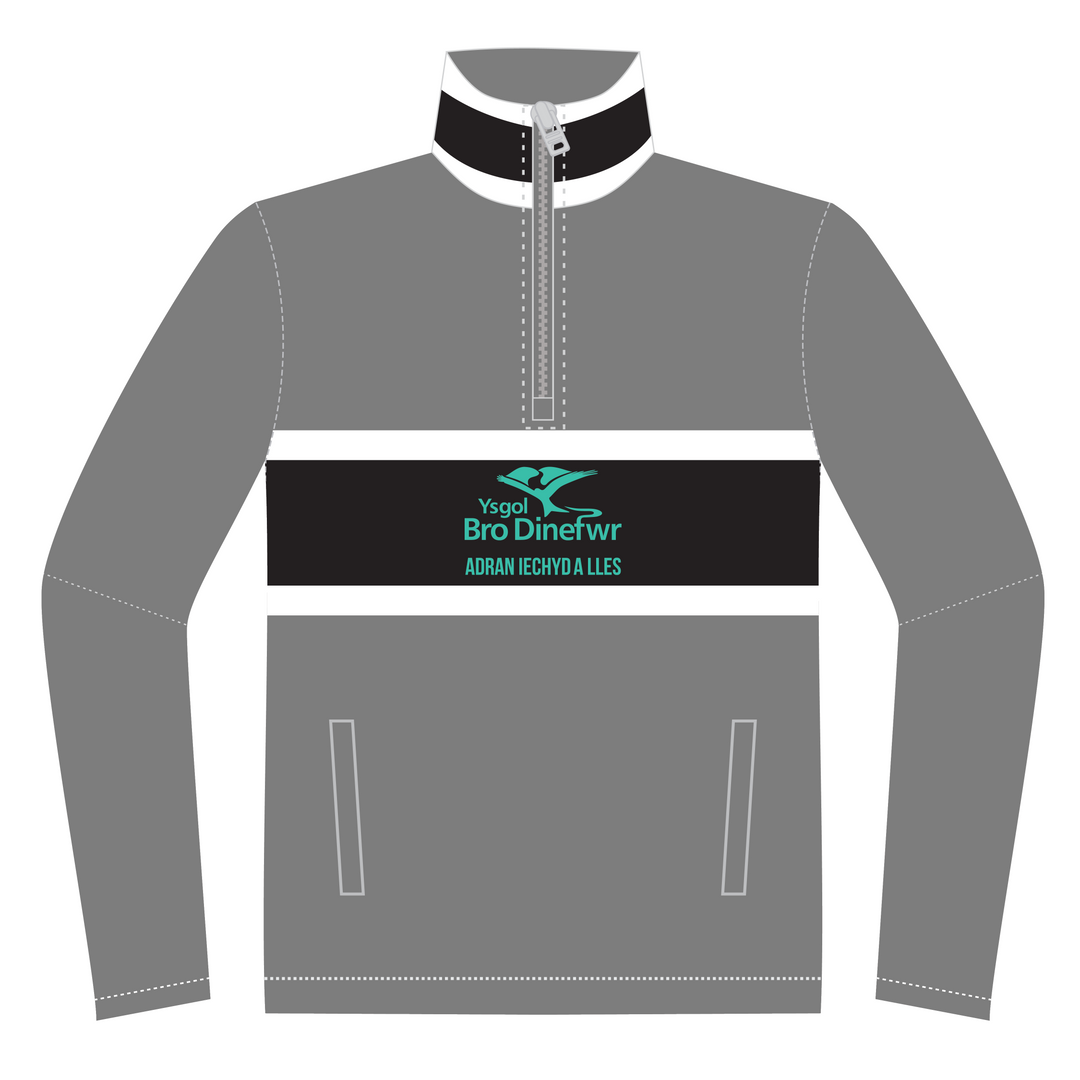 Ysgol Bro Dinefwr Adran Iechyd a Lles 1/4 Zip Polar Fleece Midlayer