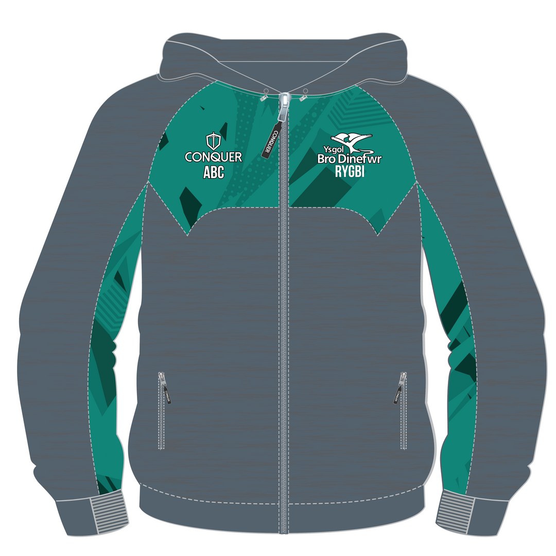 Ysgol Bro Dinefwr Rugby Full Zip Hoodie