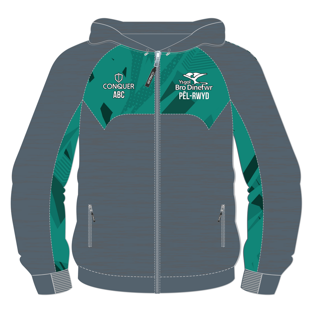Ysgol Bro Dinefwr Pêl-Rwyd Full Zip Hoodie