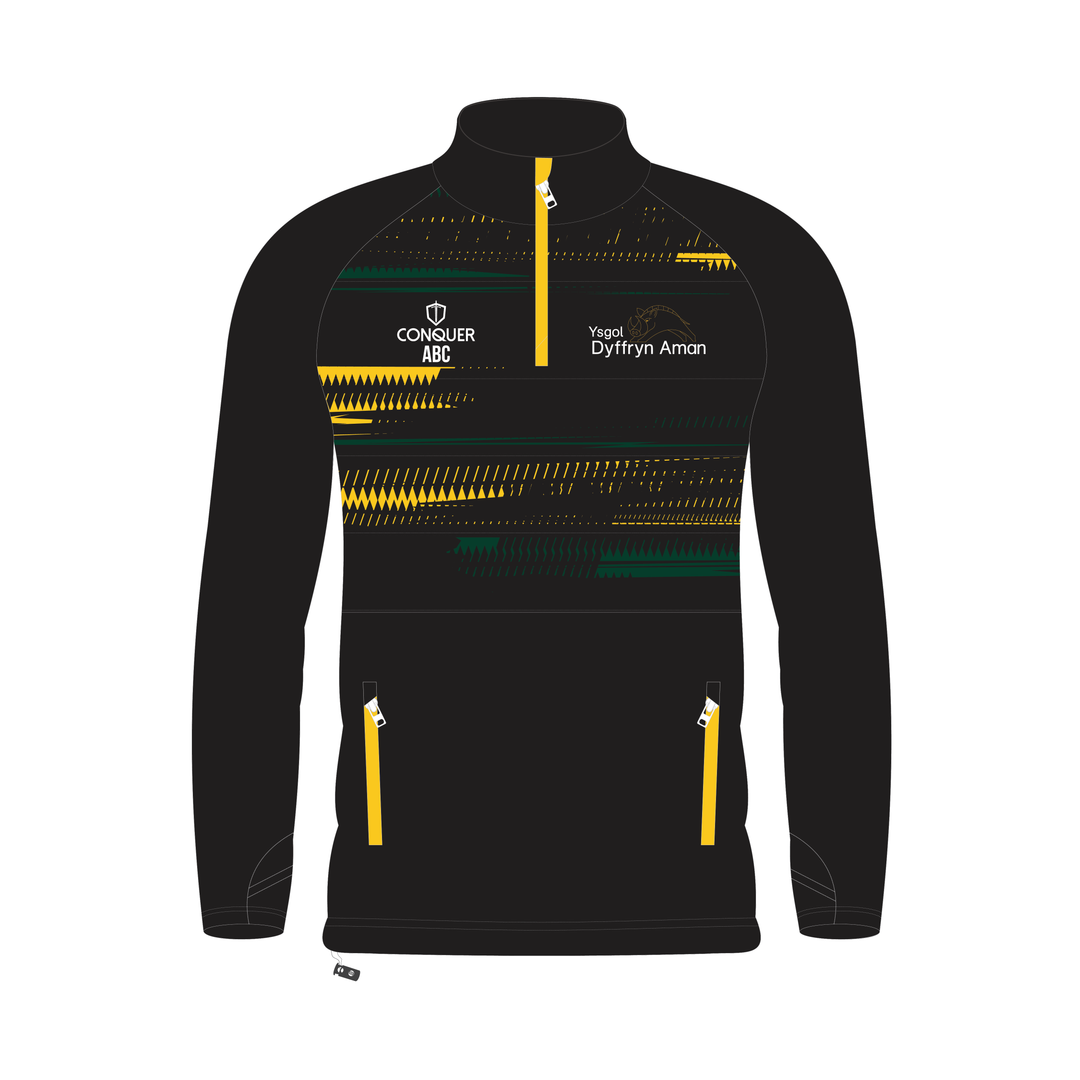 Ysgol Dyffryn Aman 1/4 Zip Hybrid Midlayer - Staff