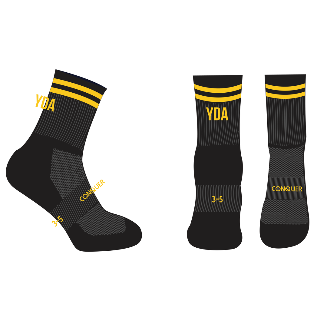 Ysgol Dyffryn Aman CREW Socks ADULT - Staff, Black