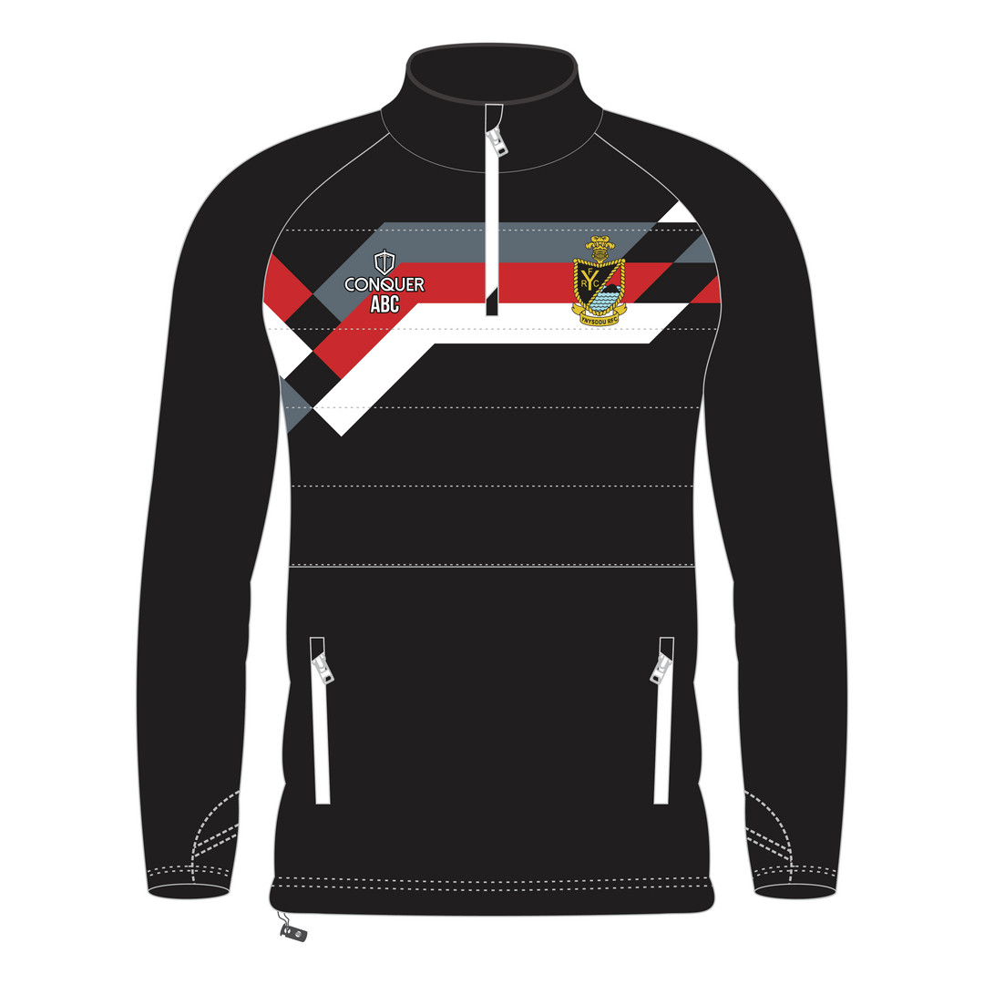 Ynysddu RFC 1/4 Zip Hybrid Midlayer Jacket