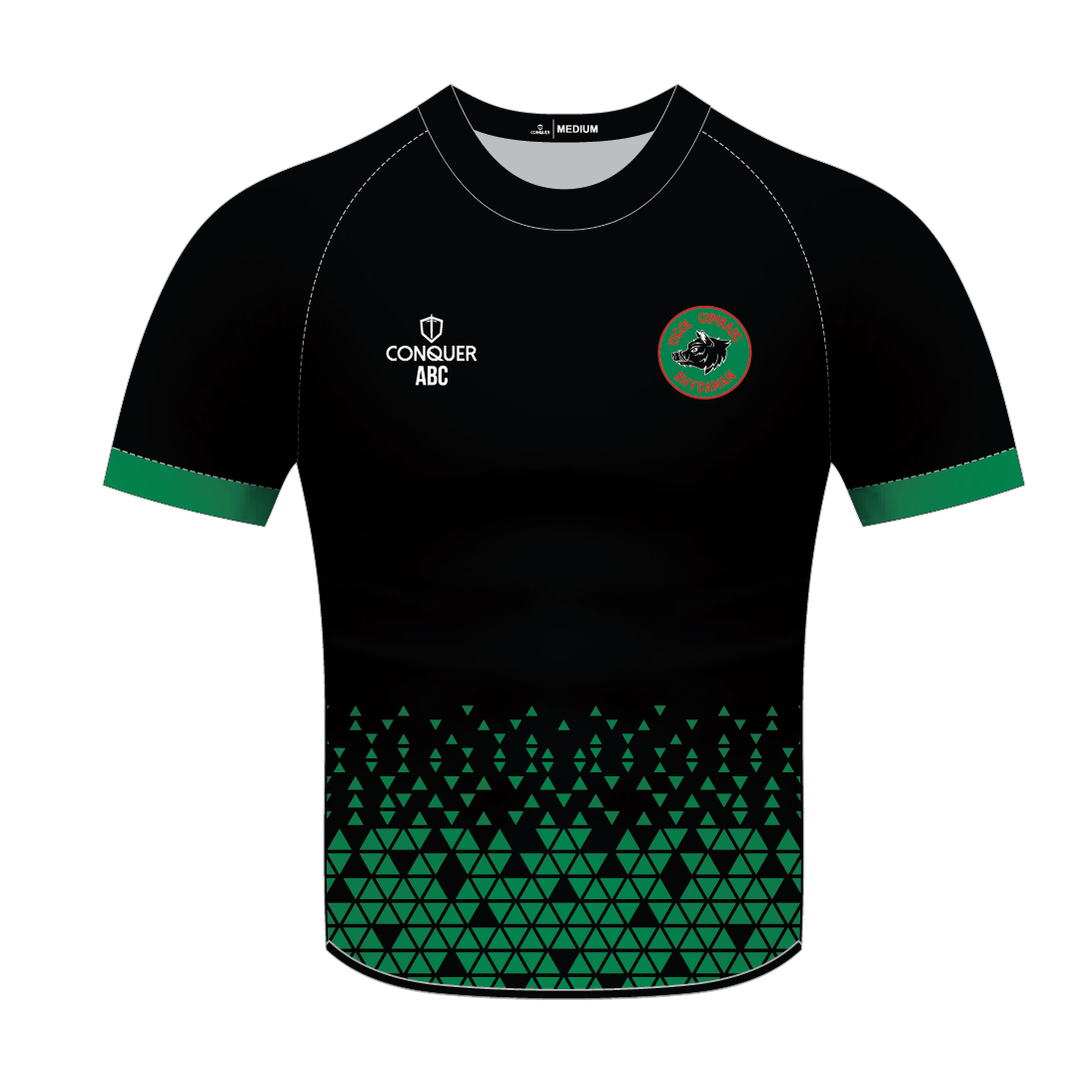 Ysgol Gyfun Gymraeg Rhydaman Sublimated T-Shirt - Black